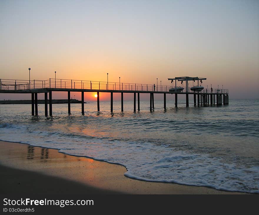 Sunrise on a sea in Bulgaria. Sunrise on a sea in Bulgaria