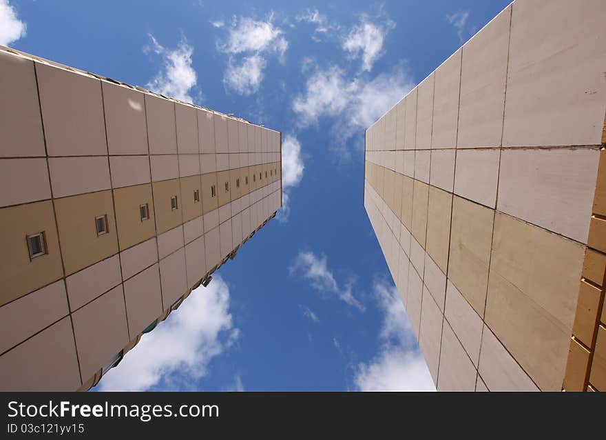 Clouds and skyscrapers