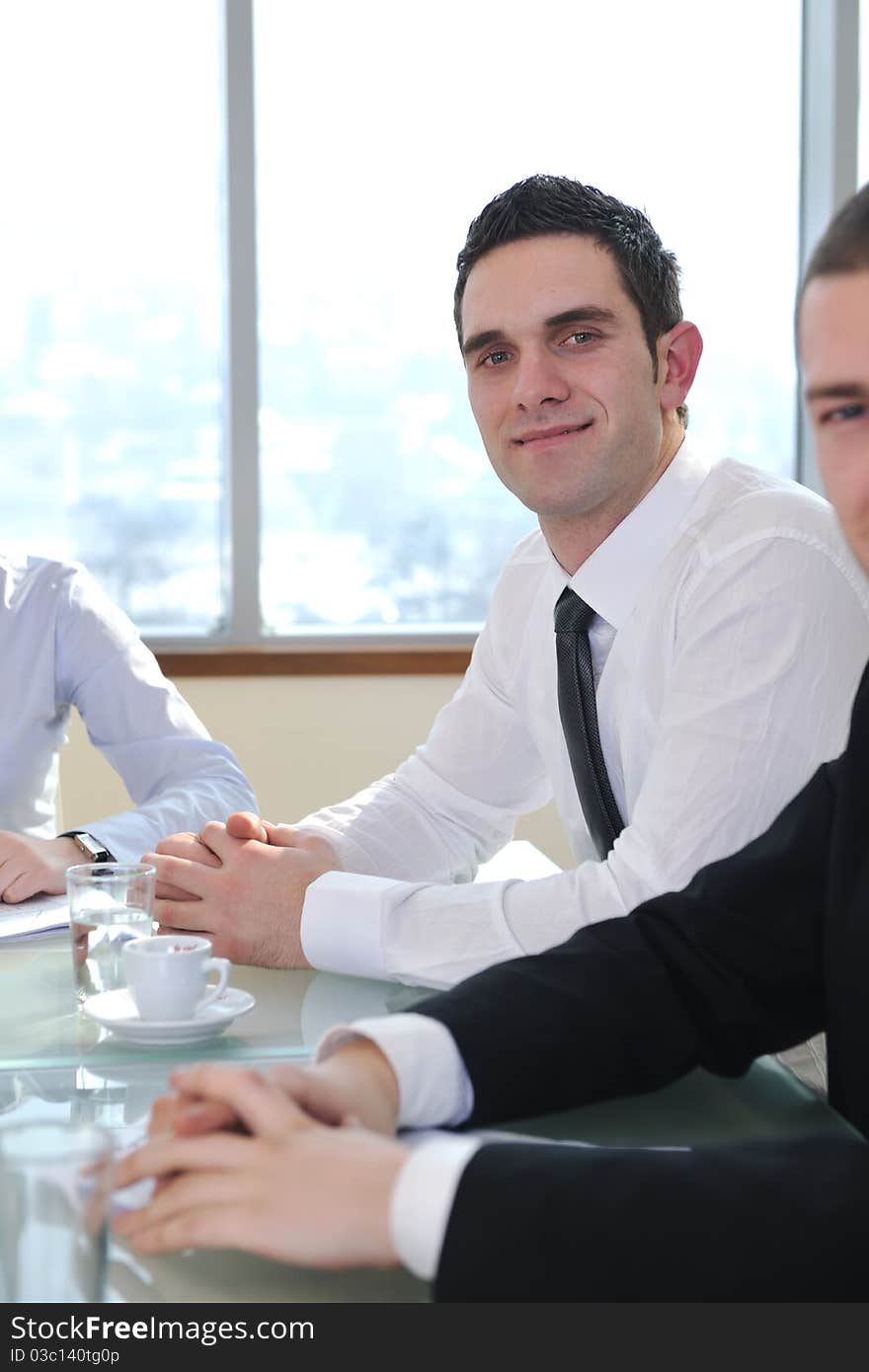 Group of business people at meeting