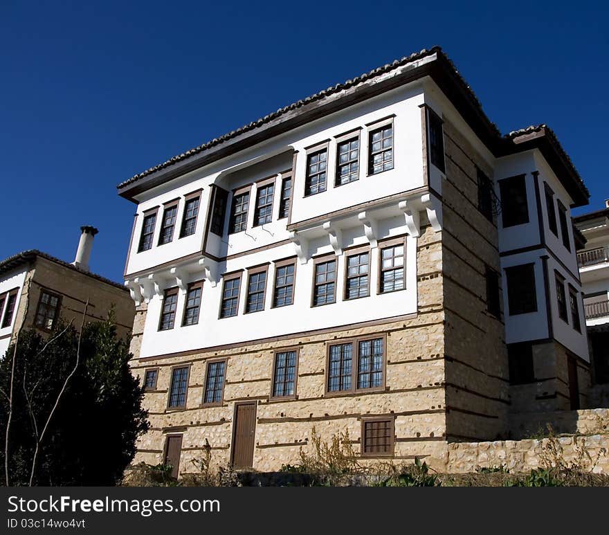 Stone Traditional House In Kastoria City Greece