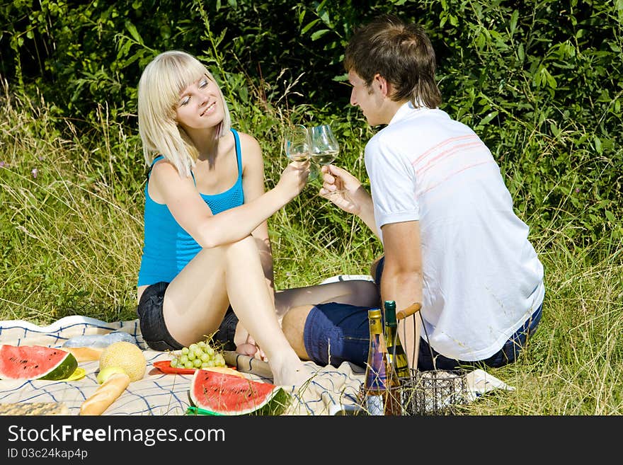 Couple At A Picnic