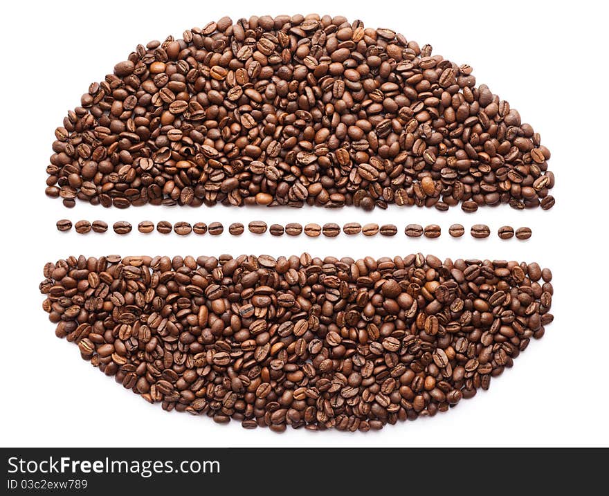 Coffee Bean isolated on white background