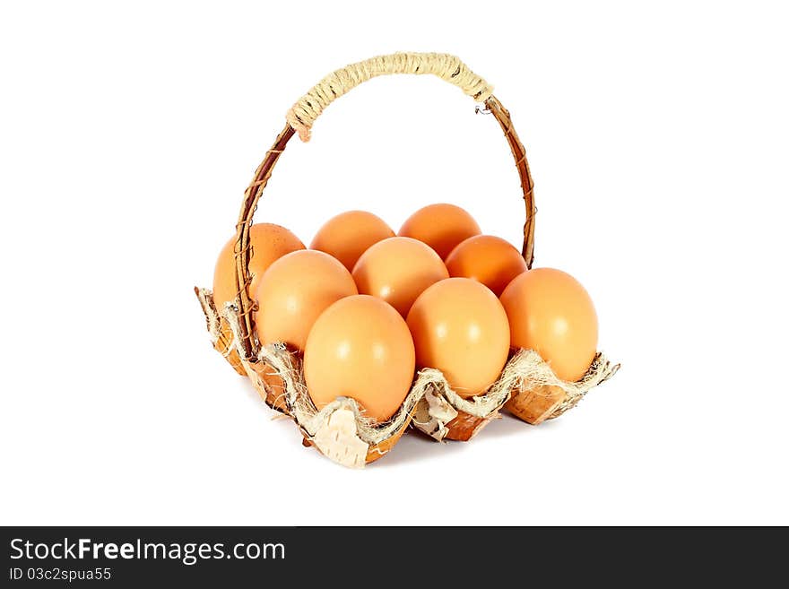 Eggs in a basket