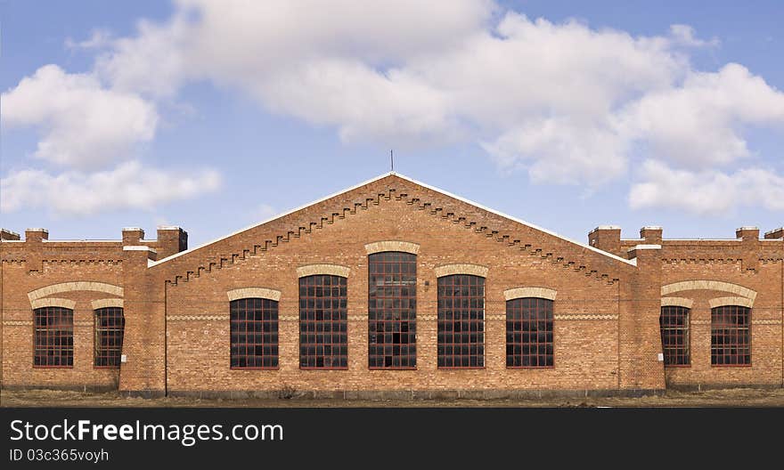 Old Fashioned Brick Wall building