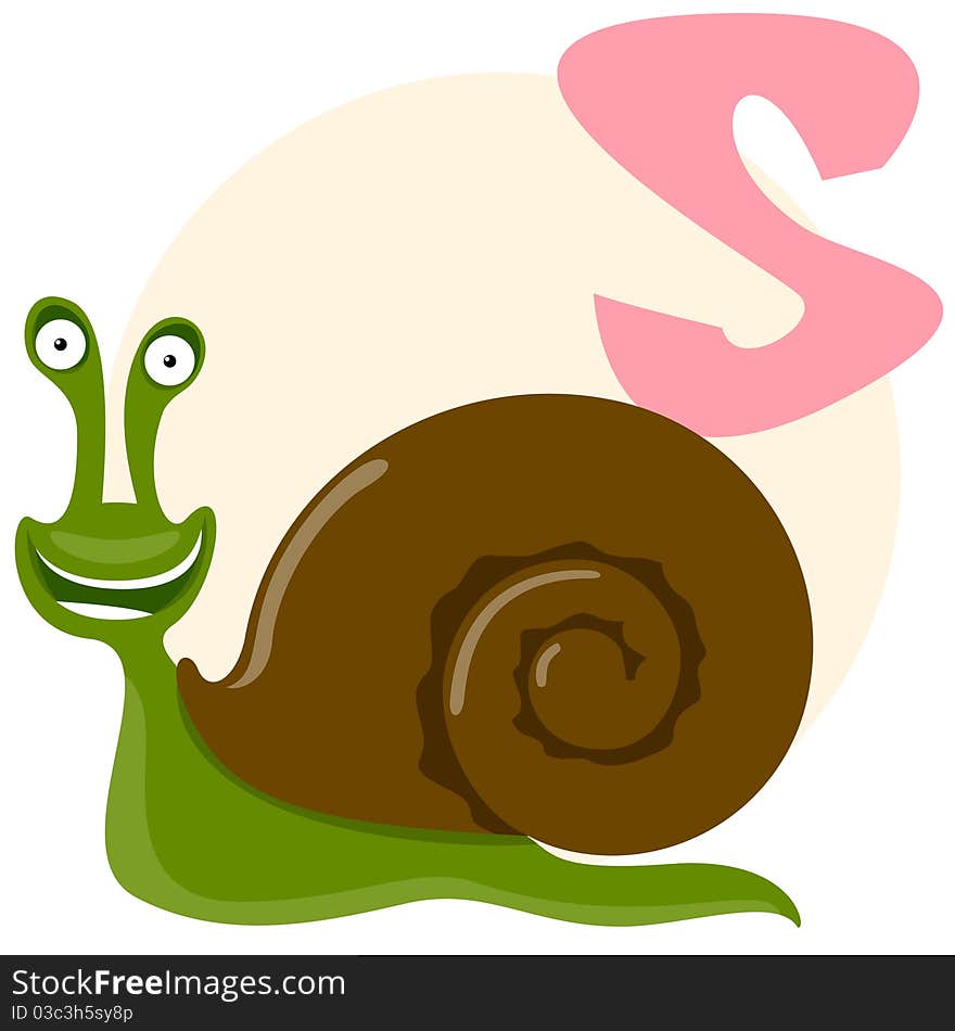 The English Alphabet. Snail