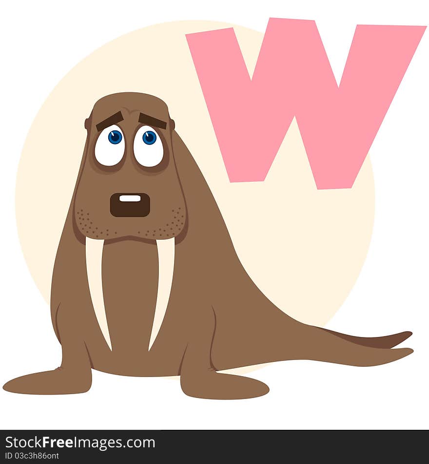 The English alphabet. Walrus