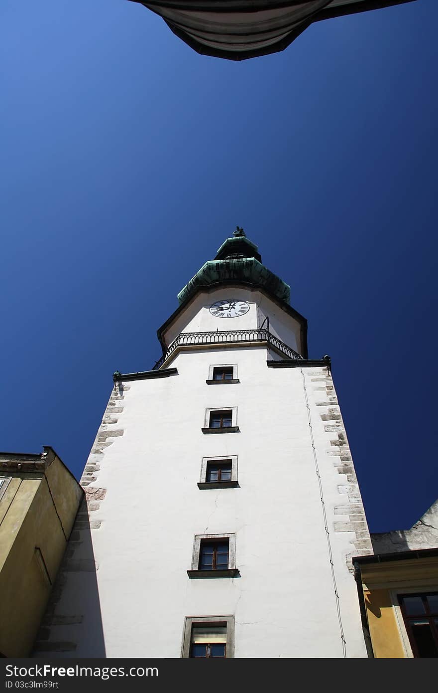 Michael tower with michael gate, is the best known tower old town bratislava. Michael tower with michael gate, is the best known tower old town bratislava