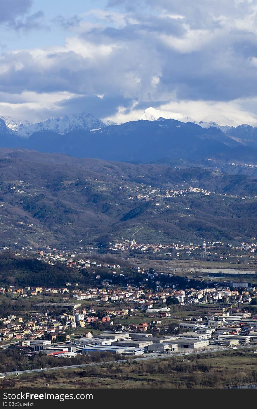 View of appennini mountains,in italy. View of appennini mountains,in italy