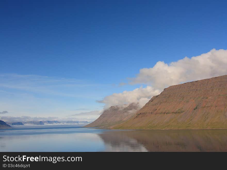 Arnars fjord in west Iceland. Arnars fjord in west Iceland