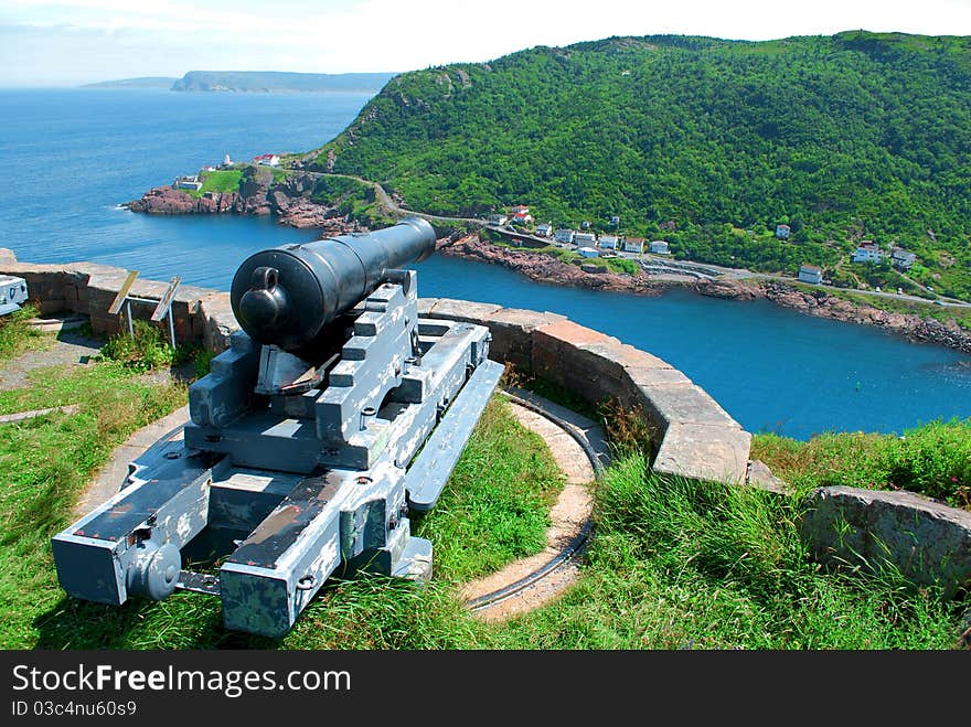 Cannon on a Signal Hill, Newfoundland Canada. Cannon on a Signal Hill, Newfoundland Canada