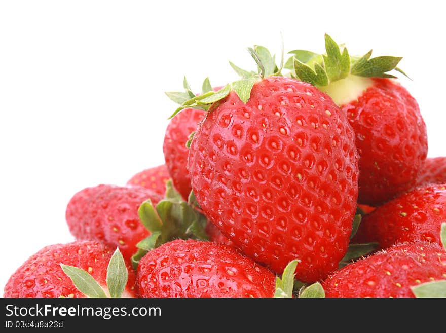 Group of strawberry isolated on white background. Group of strawberry isolated on white background