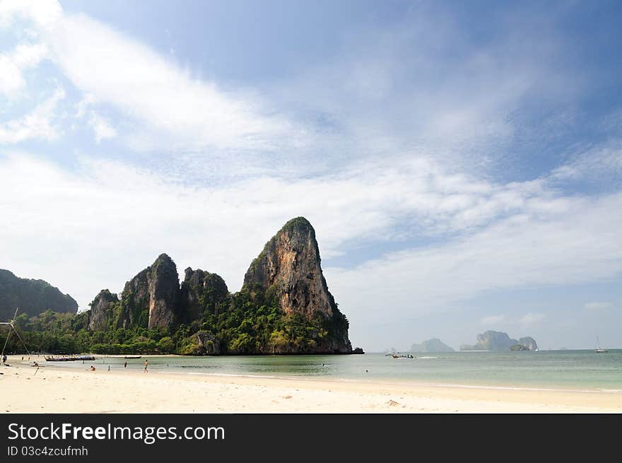 Railay beach Krabi province, Thailand