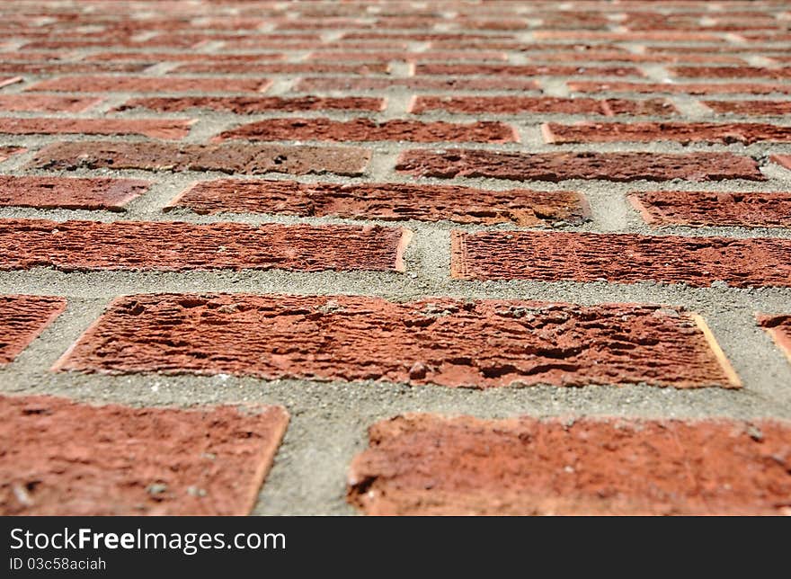 The old red brick wall as background. The old red brick wall as background.