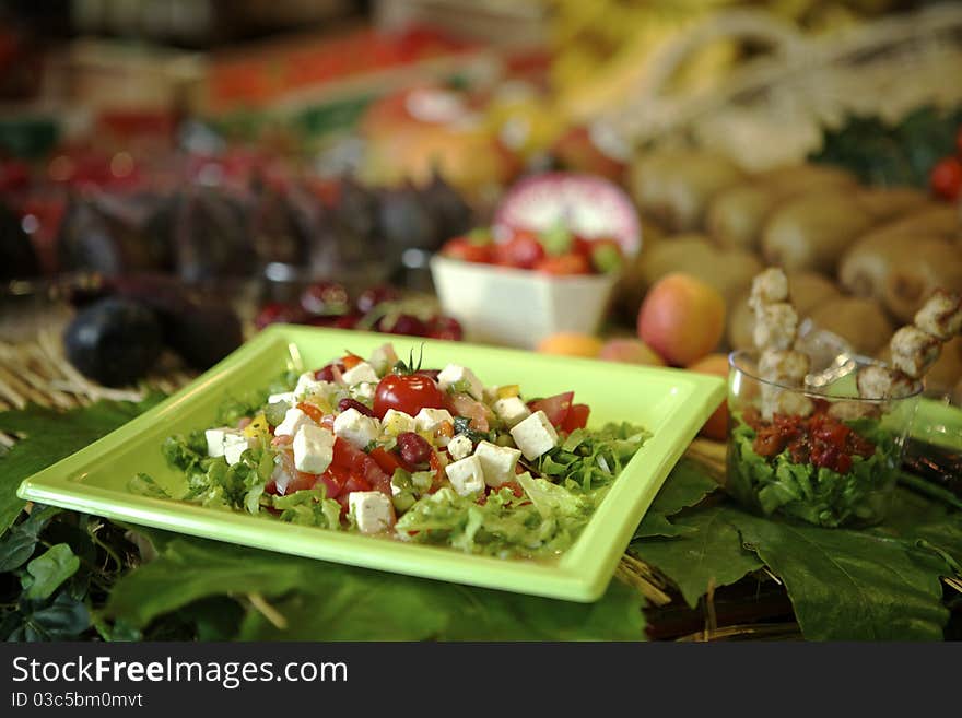 Fresh greek salad