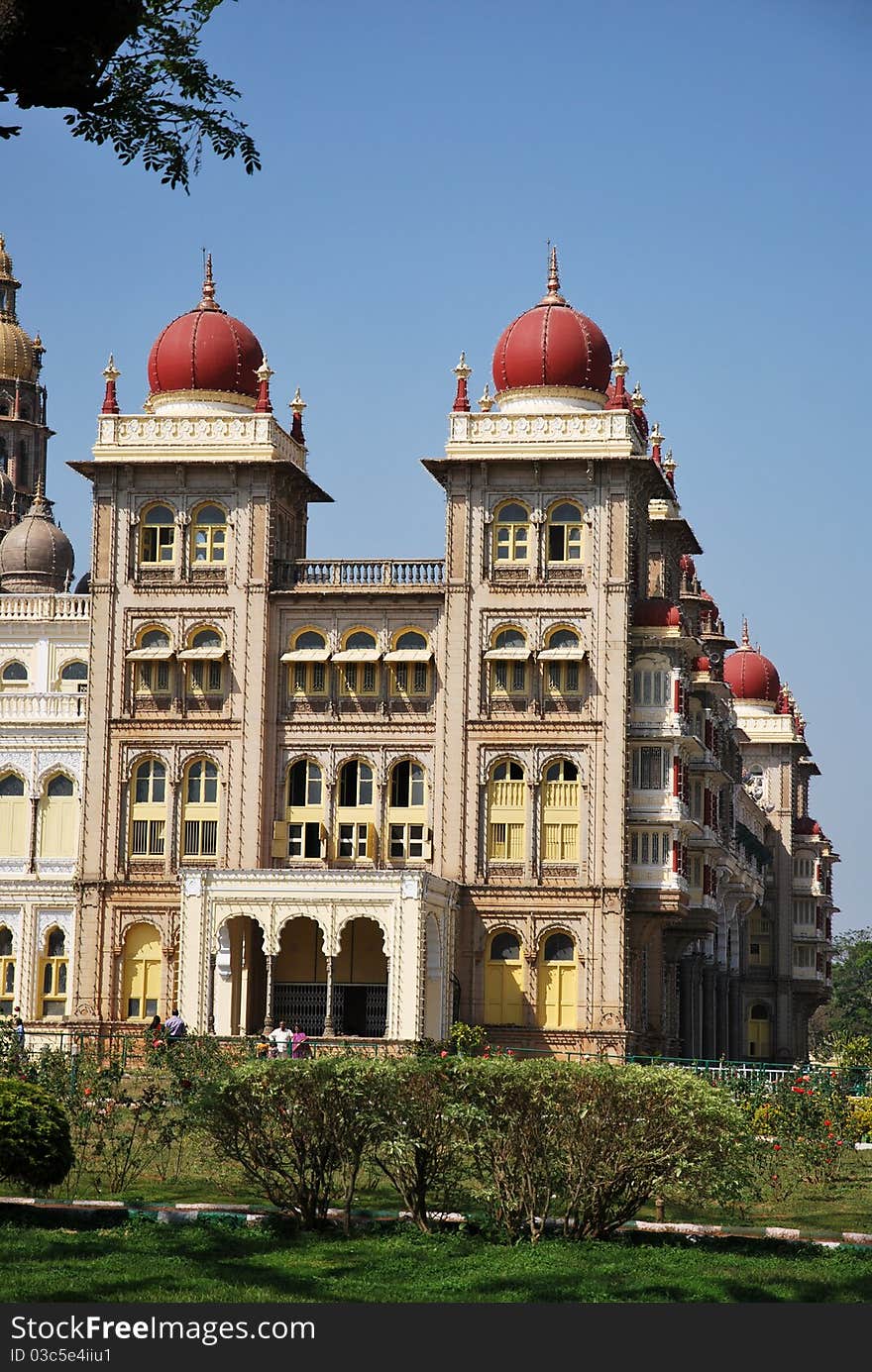 The Mysore palace in India