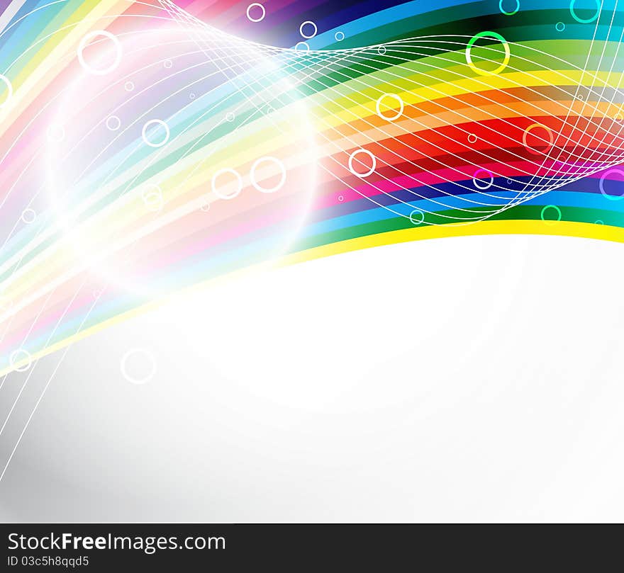 Abstract festive rainbow background. Clip-art