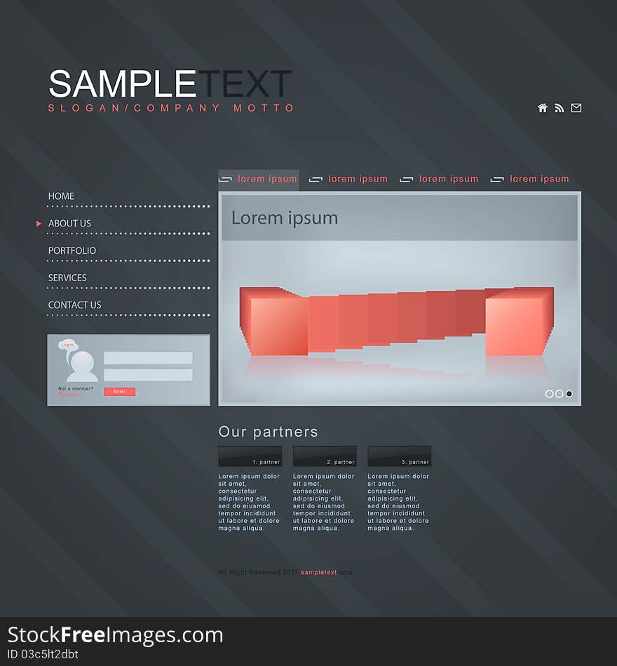 Website template