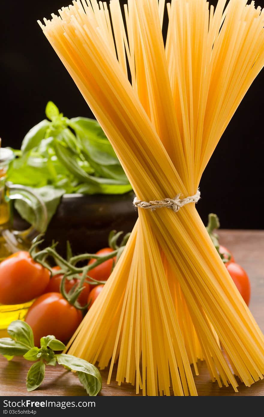 Ingredients for Italian pasta