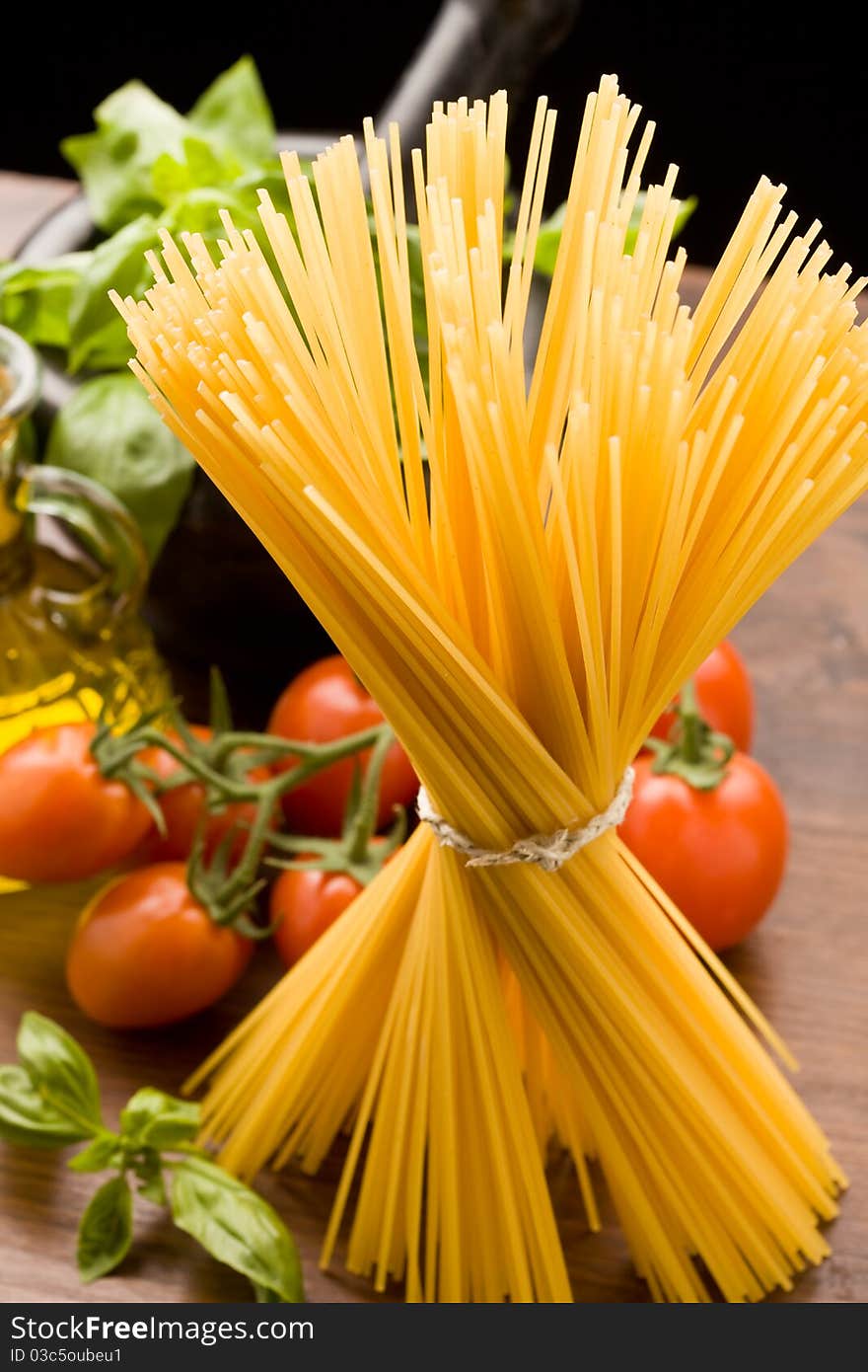 Ingredients for Italian pasta