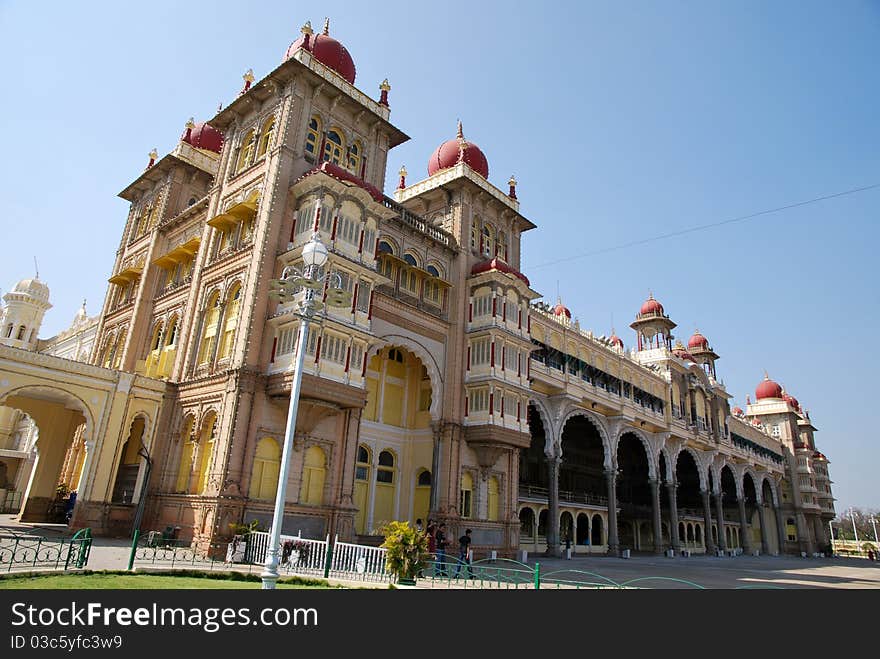 Tourism in Mysore Palace in India. Tourism in Mysore Palace in India