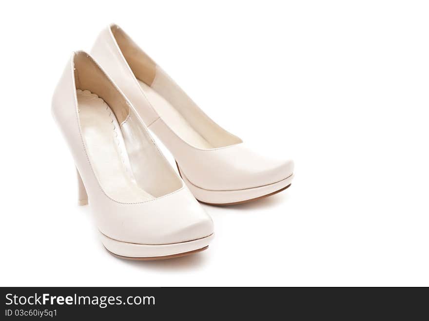 Pair of white shoes