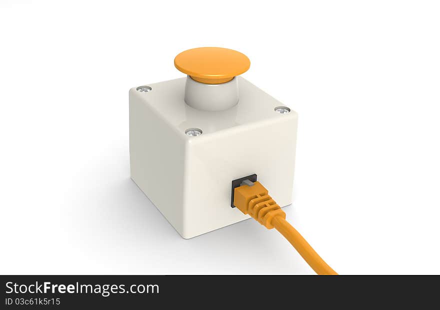 Stop Button with Network Cable