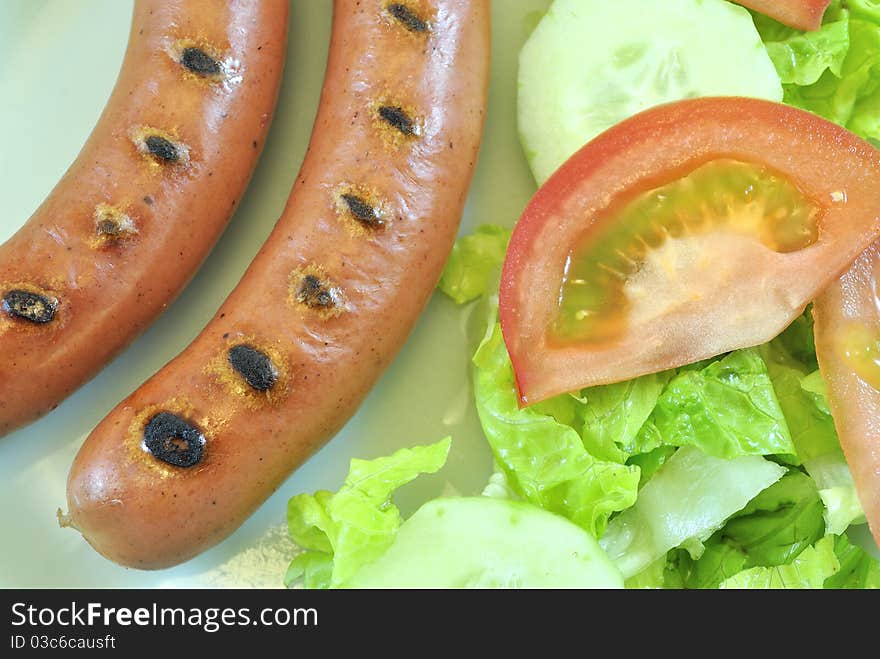 Sausage salad