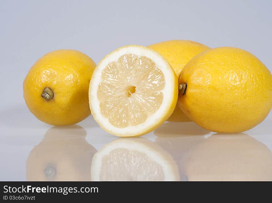 Lemon with reflect