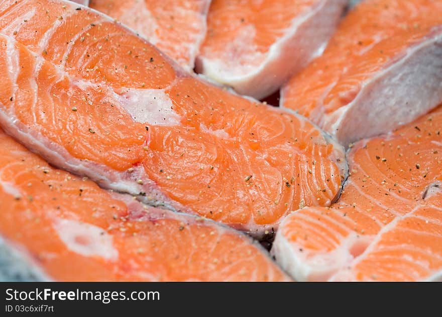 Pieces Of A Salmon