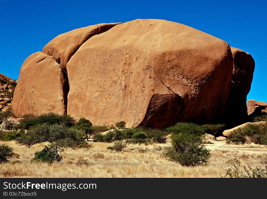 Rock formation at Spitzkoppe in the Namib Desert, Namibia. Rock formation at Spitzkoppe in the Namib Desert, Namibia