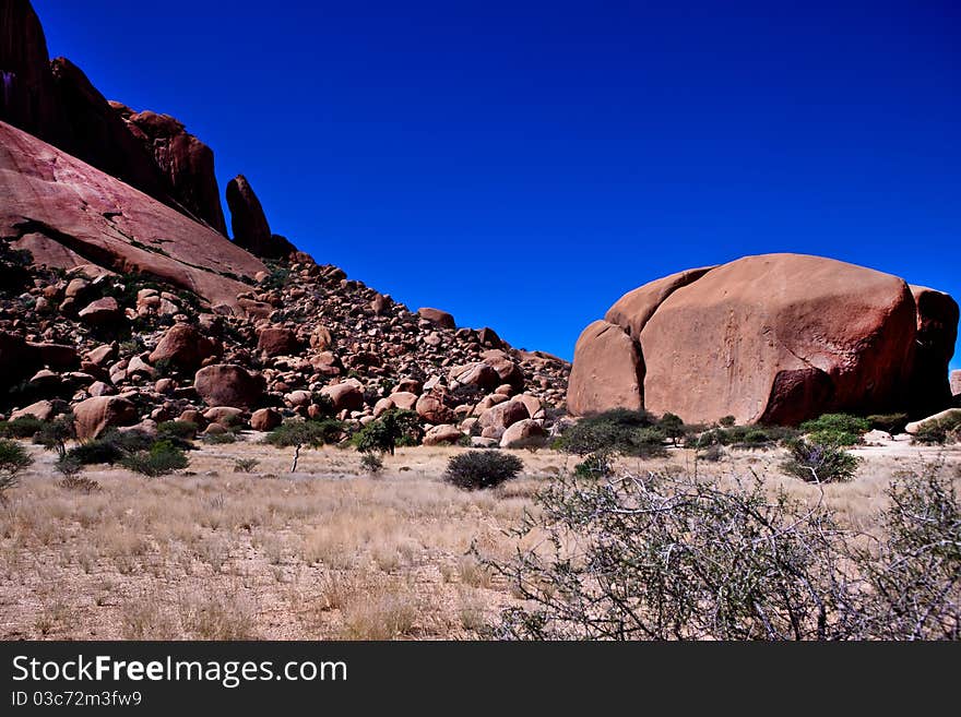 Rock formation at Spitzkoppe in the Namib Desert, Namibia. Rock formation at Spitzkoppe in the Namib Desert, Namibia