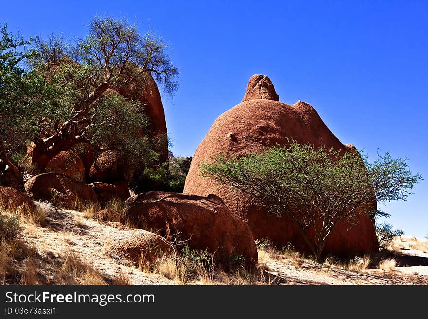 Rock Formation At Spitzkoppe, Namibia