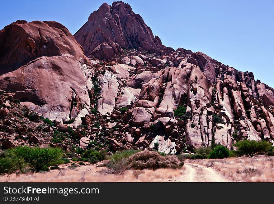 Rock Formation At Spitzkoppe, Namibia