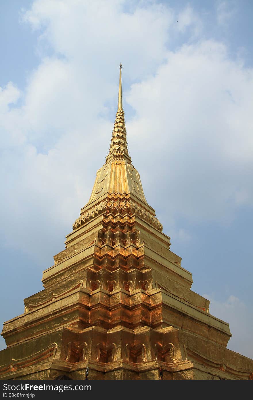 Pagoda at Grand palace in Bangkok,Thailand.