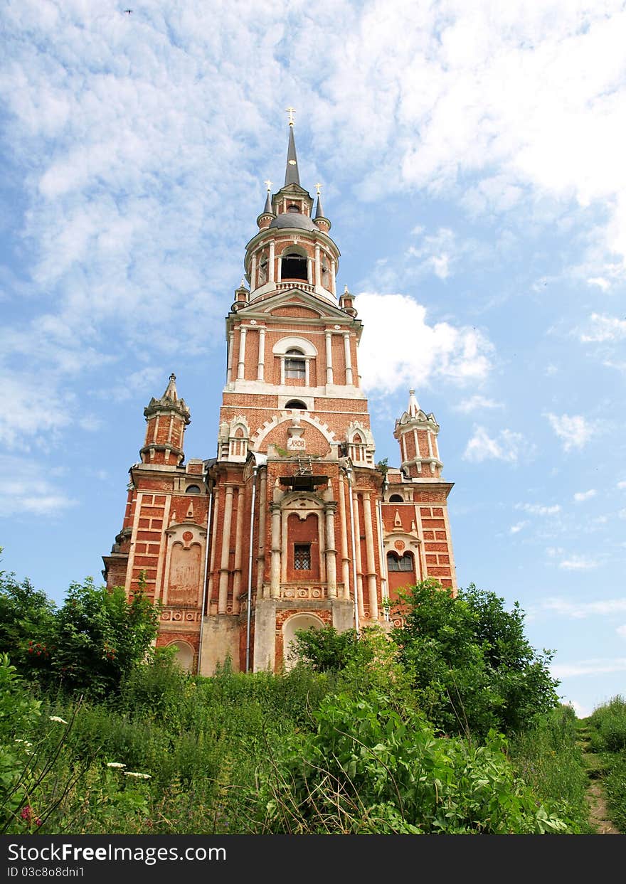 Very old orthodox church on the hill. Very old orthodox church on the hill