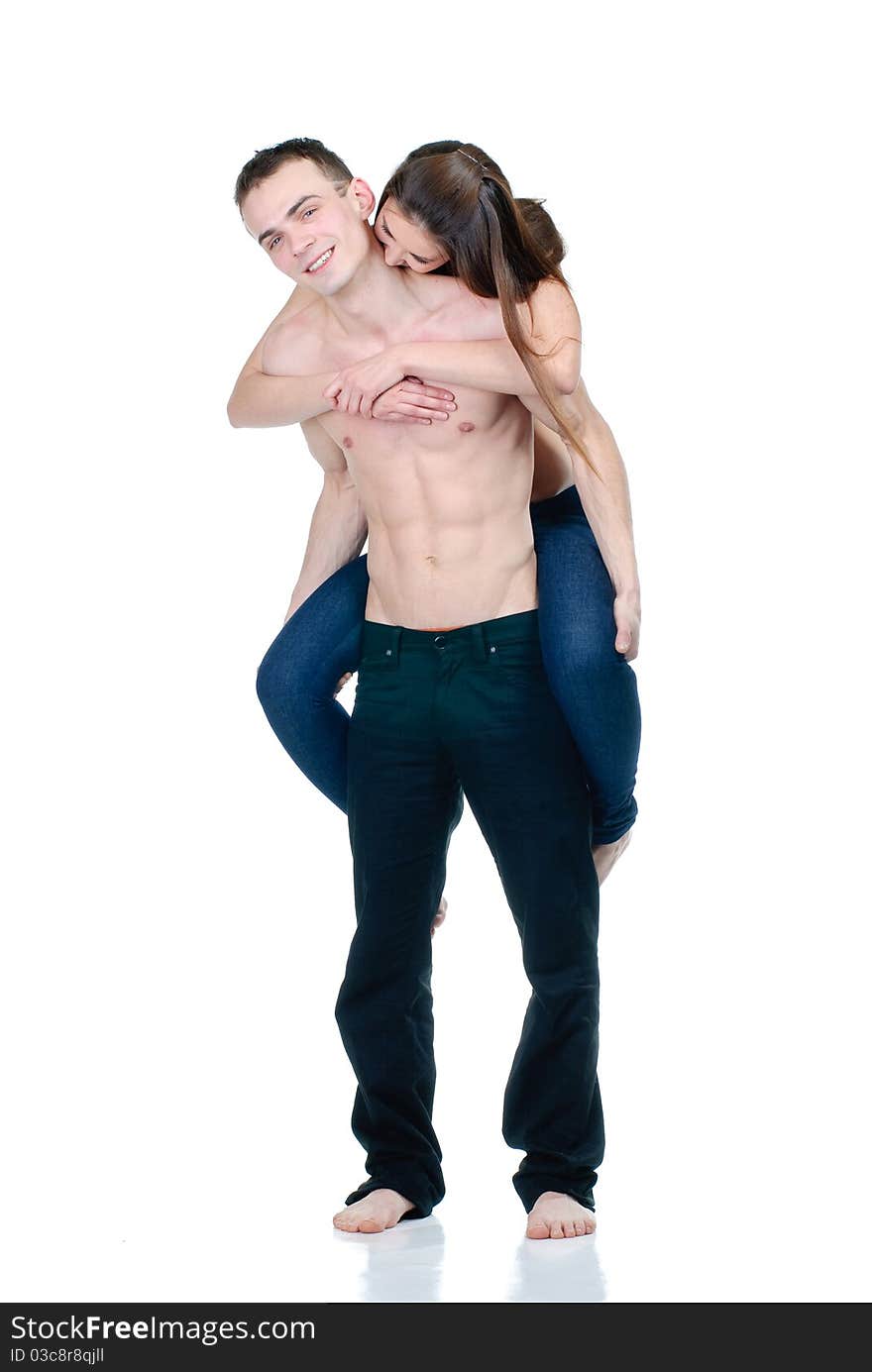 Young couple posing