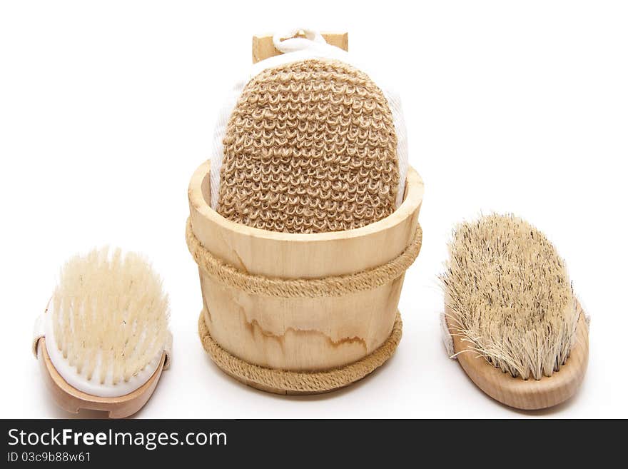 Massage brushes and sponge