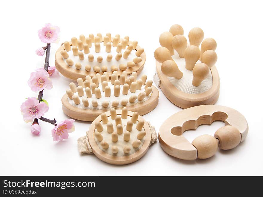 Massage Brushes With Flower