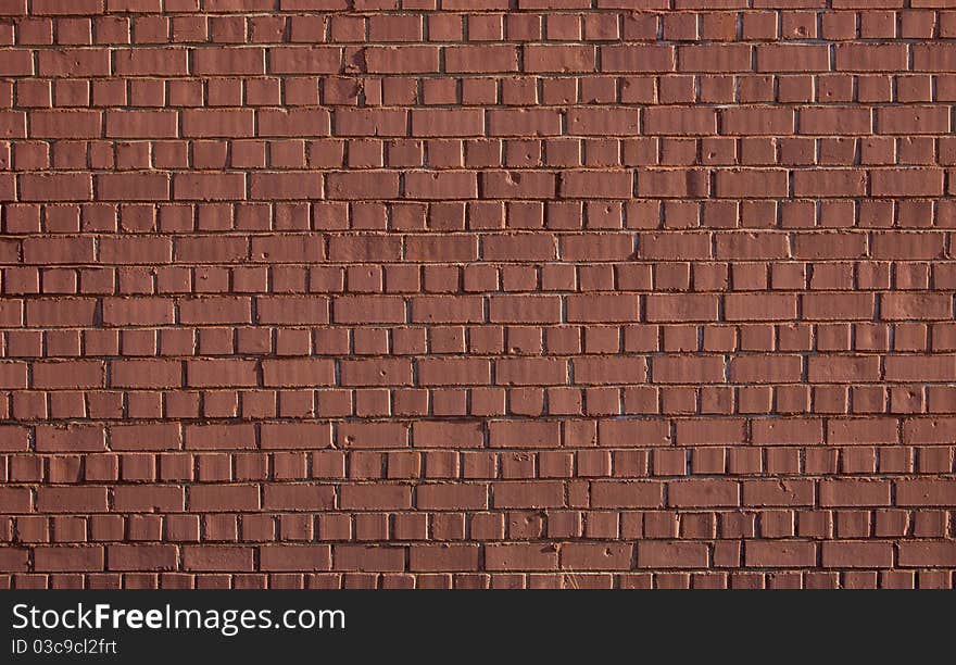 Wall from an old red brick. A background. Wall from an old red brick. A background