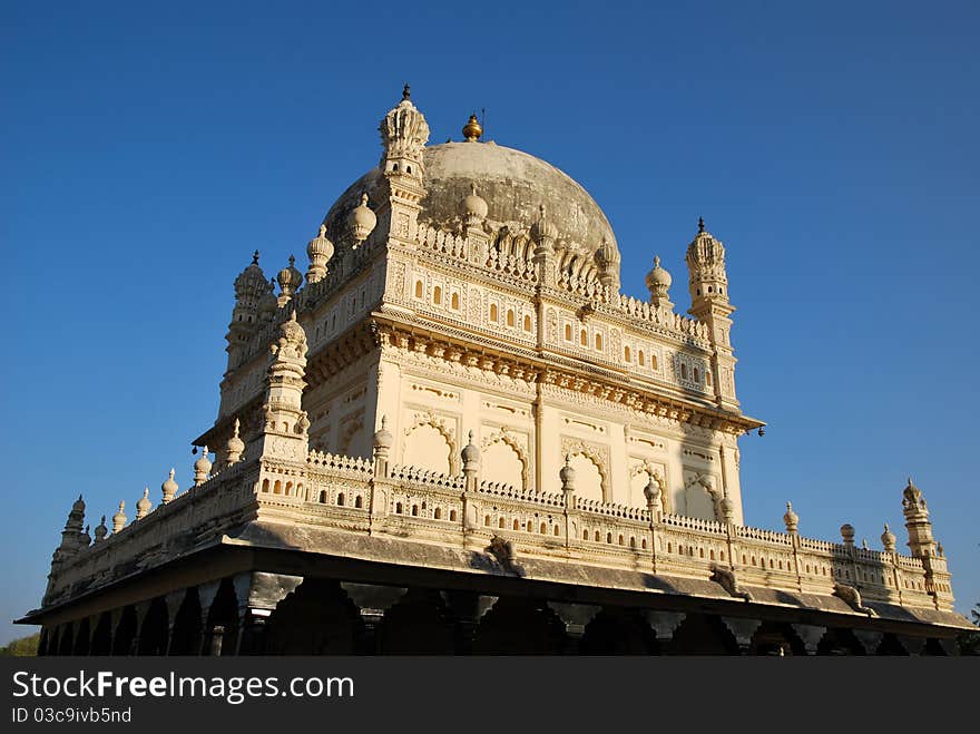 The Mausoleum of Tipu sultan in India