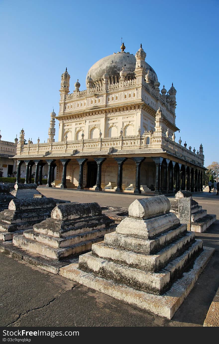 The Mausoleum of Tipu sultan in India