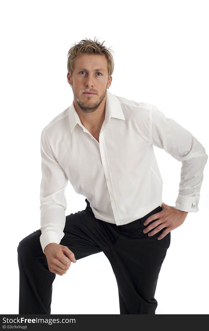 Image showing casual looking business type man isolated against white. Image showing casual looking business type man isolated against white