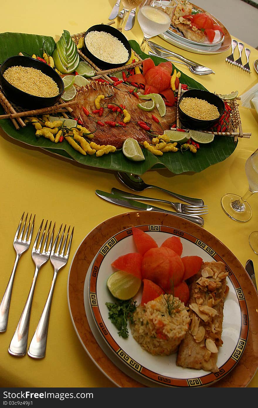 Ribs of tambaqui, typical brazilian food