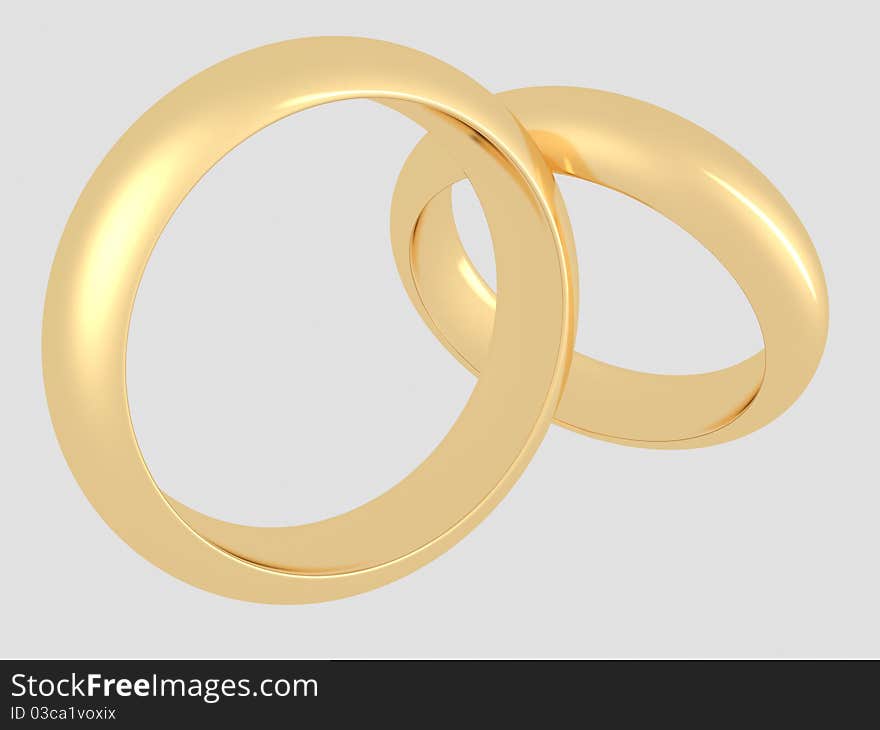 Gold wedding rings