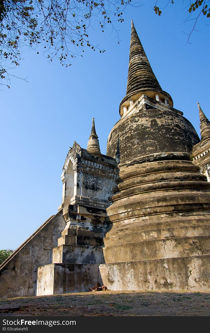 The old public pagoda in asia. The old public pagoda in asia