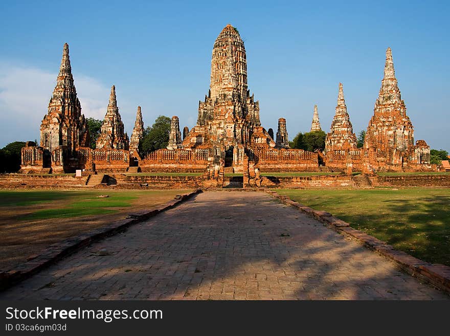 The old public pagoda in asia. The old public pagoda in asia