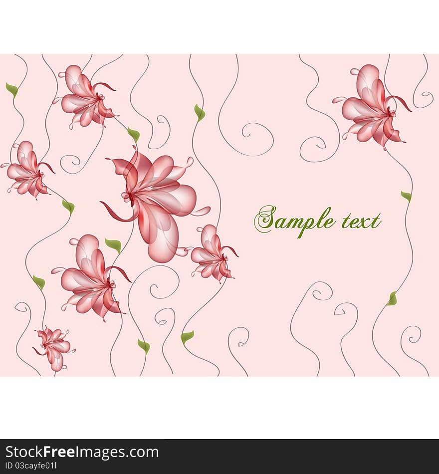 Floral vector banners