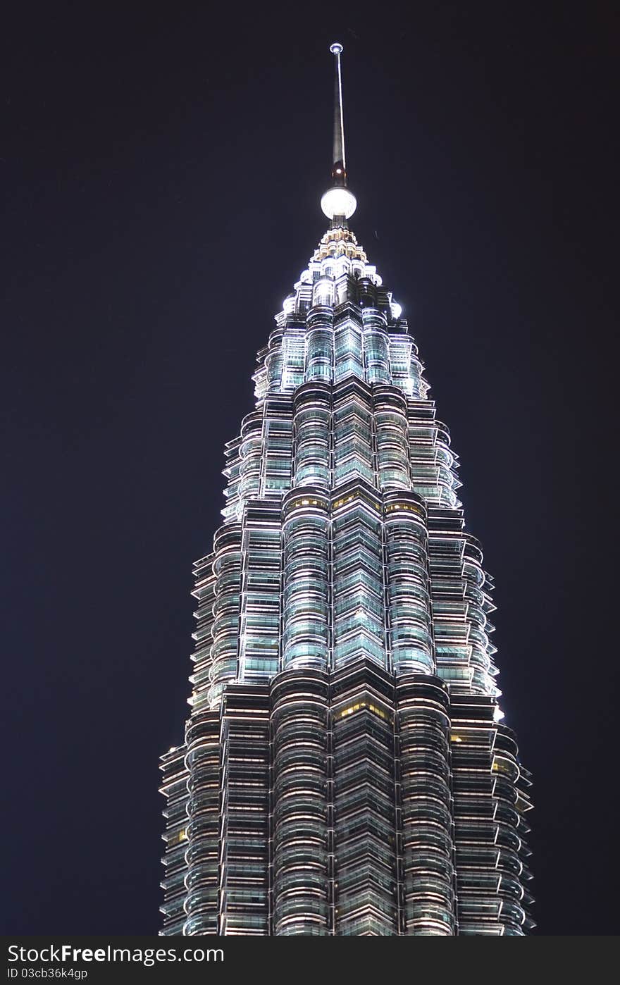 Kuala Lumpur, Malaysia, Petronas Towers, Detail view