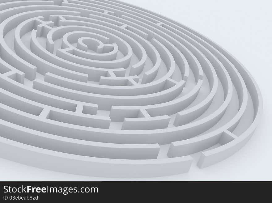 Round maze