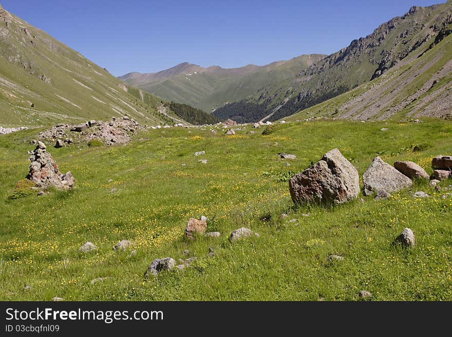 Mountains in the Caucasus. Russia. Mountains in the Caucasus. Russia